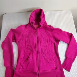 lululemon athletica Hot Pink Full-Zip Hooded Jacket